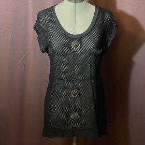 Pleione Mesh Look Blouse